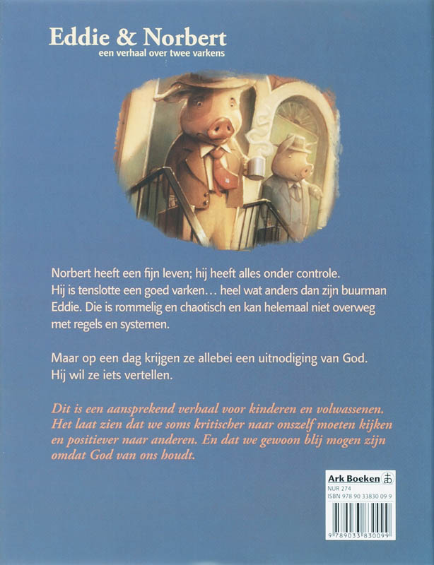 Achterkant van Eddie & Norbert