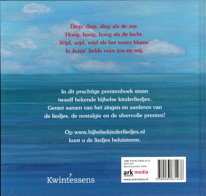 Achterkant van Diep diep diep als de zee