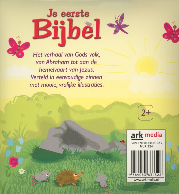 Achterkant van Je eerste bijbel
