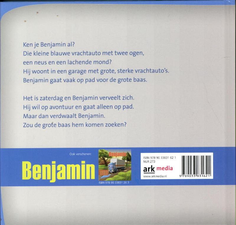 Achterkant van Benjamin gaat op avontuur