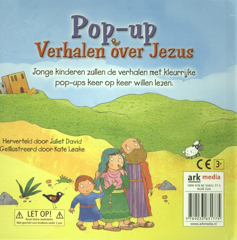 Achterkant van Pop-up verhalen over Jezus
