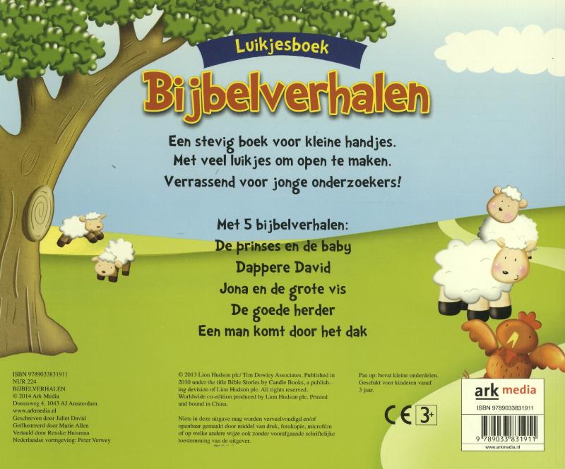 Achterkant van Bijbelverhalen