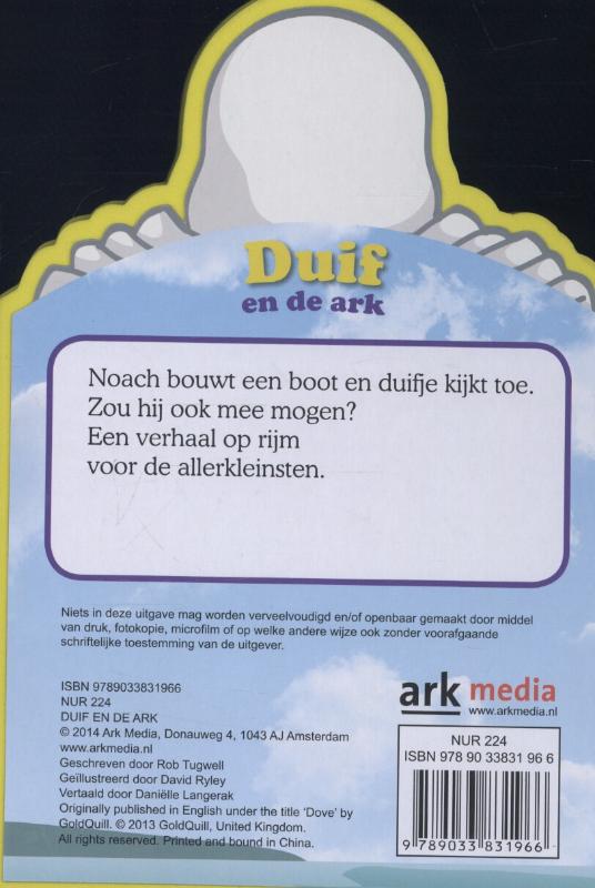 Achterkant van Duif en de ark