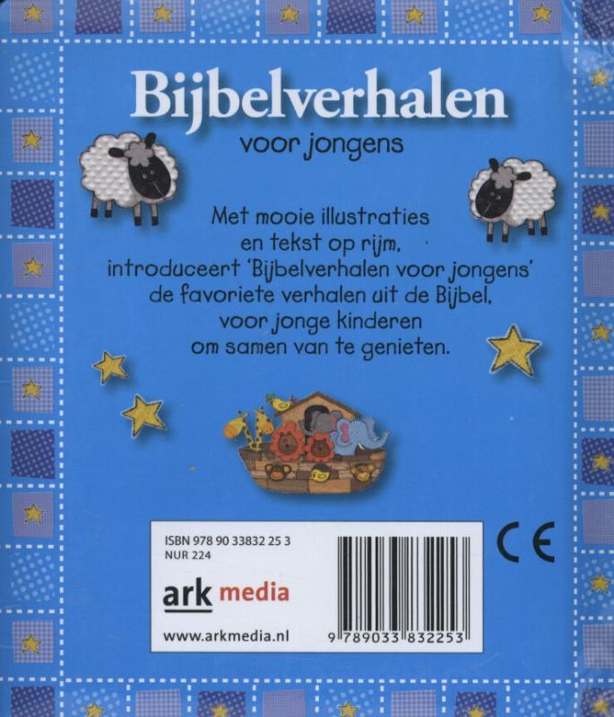 Achterkant van Bijbelverhalen voor jongens