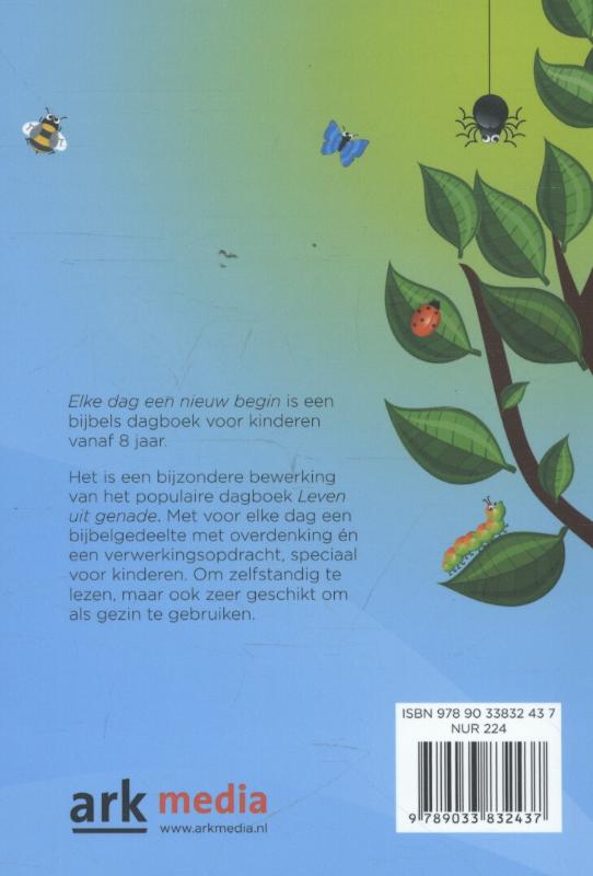 Achterkant van Elke dag een nieuw begin