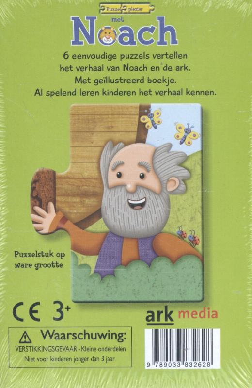 Achterkant van Puzzelplezier met Noach