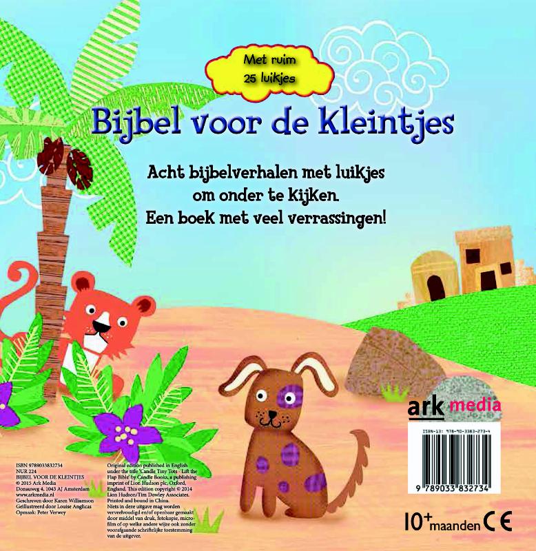 Achterkant van Bijbel voor de kleintjes