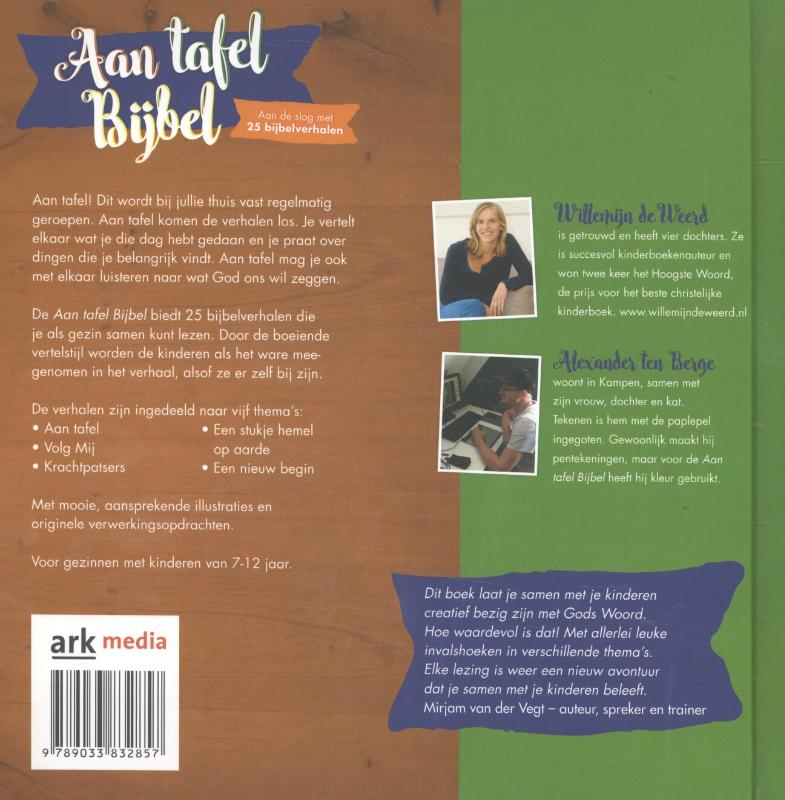 Achterkant van Aan tafel bijbel