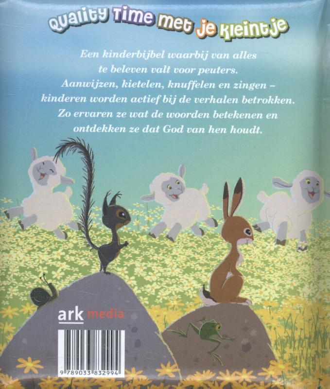 Achterkant van Onze peuterbijbel