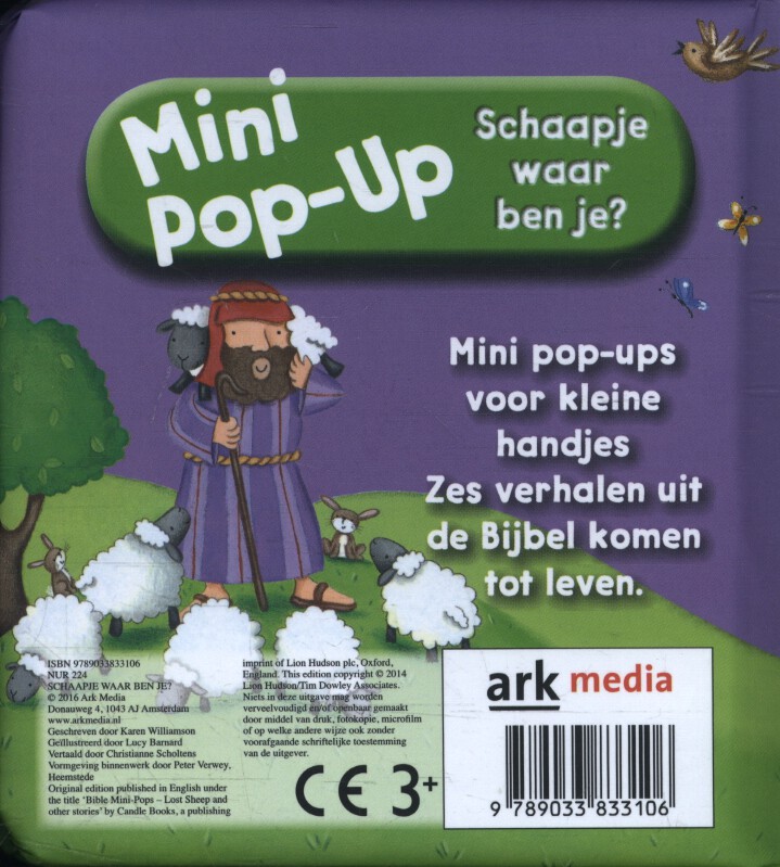 Achterkant van Schaapje waar ben je?