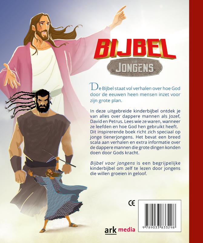 Achterkant van Bijbel voor jongens