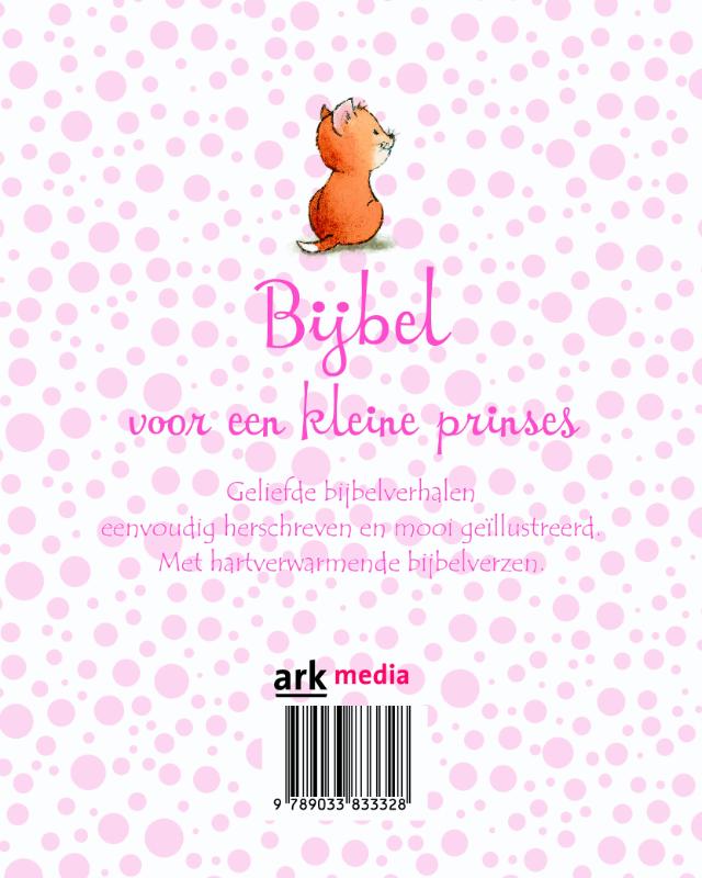 Achterkant van Bijbel voor een kleine prinses