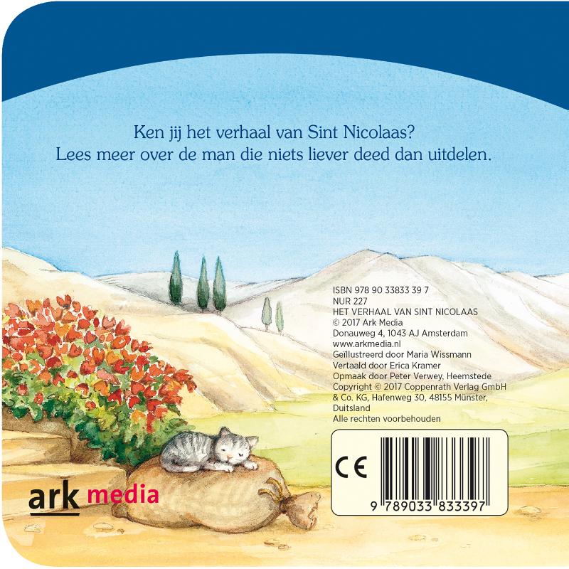 Achterkant van Het verhaal van Sint Nicolaas