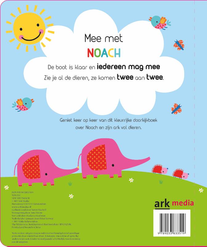 Achterkant van Mee met Noach