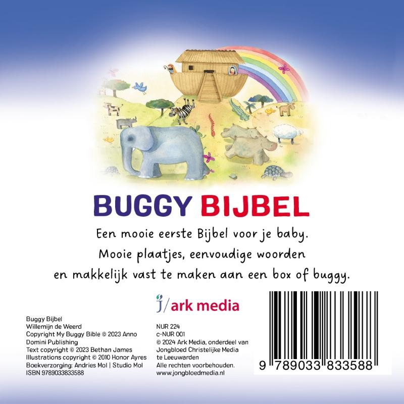 Achterkant van Buggy Bijbel