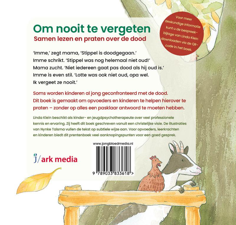 Achterkant van Om nooit te vergeten
