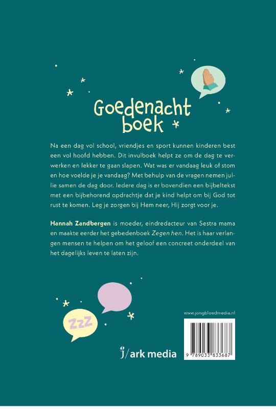 Achterkant van Goedenachtboek