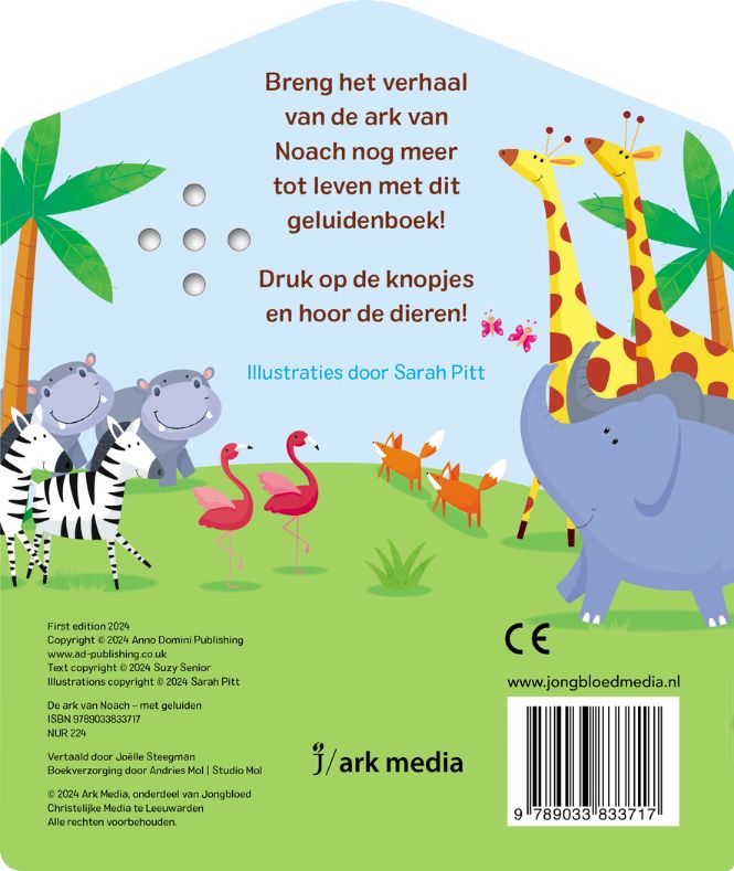 Achterkant van De ark van Noach met geluiden