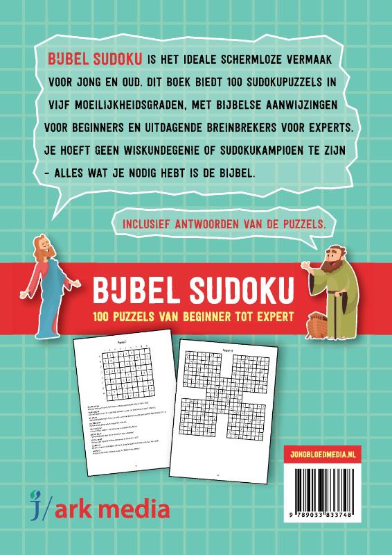 Achterkant van Bijbel sudoku