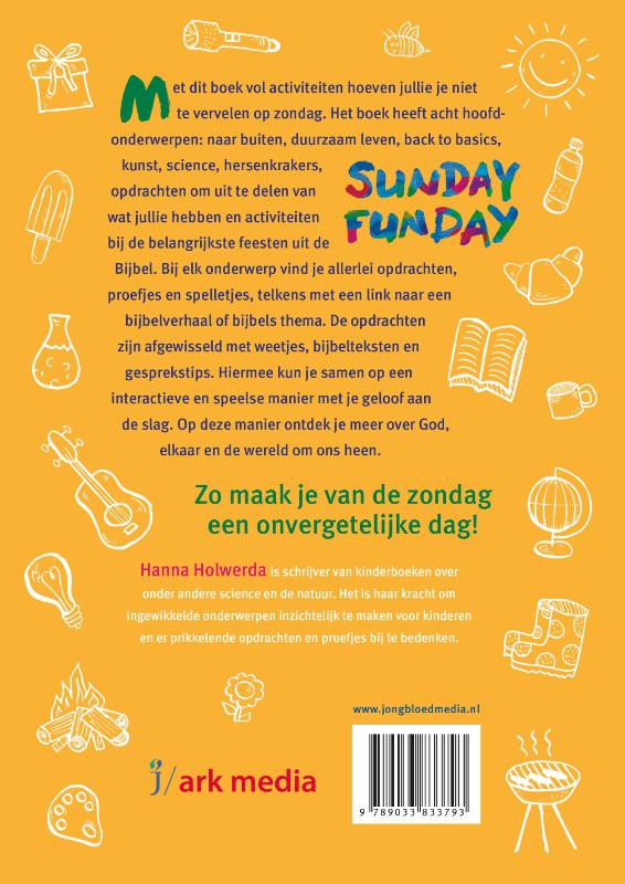 Achterkant van Sunday Funday