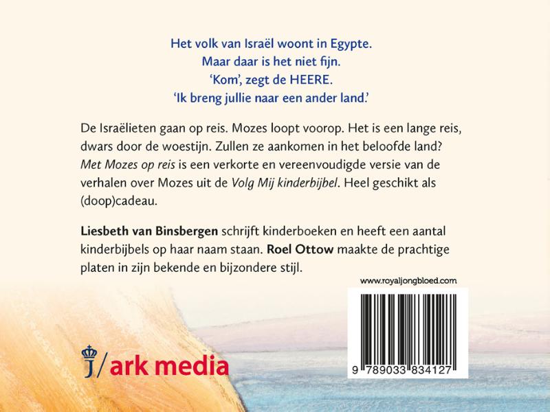 Achterkant van Met Mozes op reis