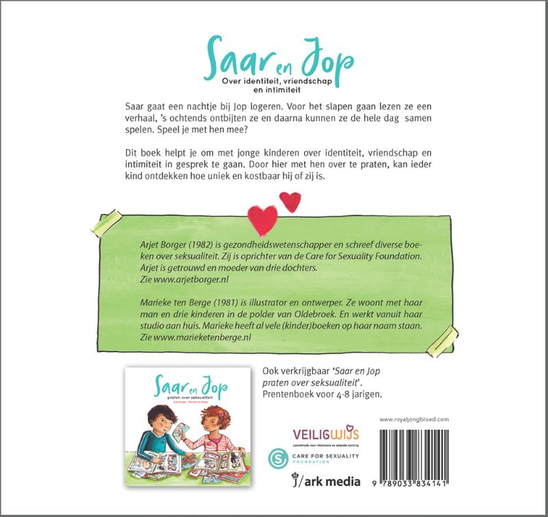 Achterkant van Saar en Jop over identiteit, vriendschap en intimiteit