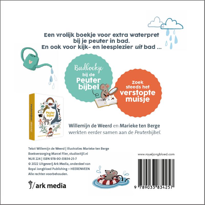 Achterkant van Spatten in het water