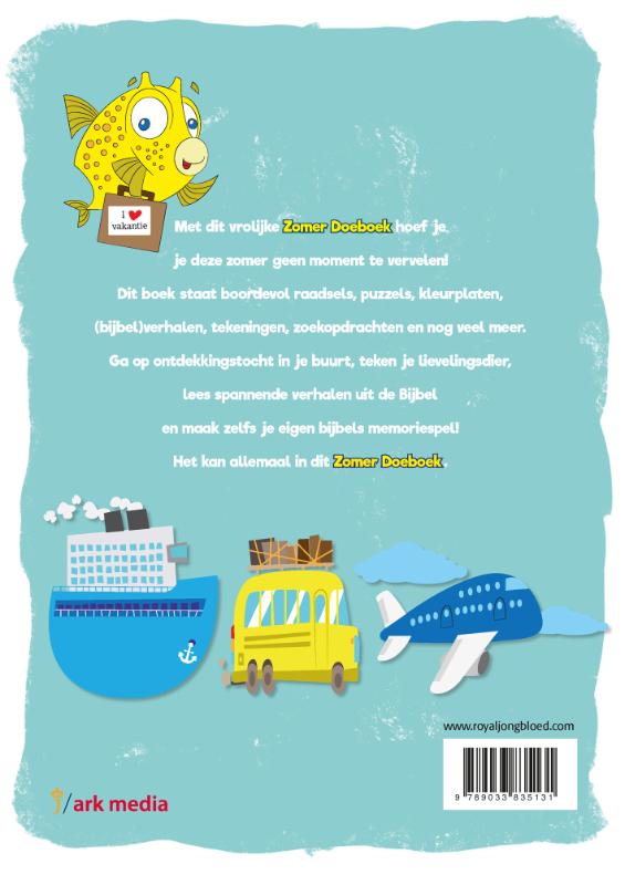 Achterkant van Zomer doeboek