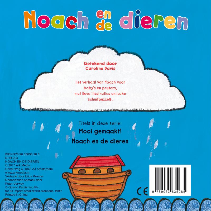 Achterkant van Noach en de dieren