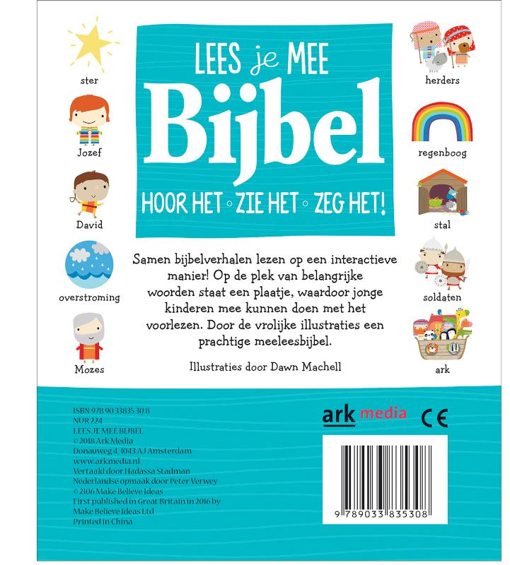 Achterkant van Lees je mee Bijbel