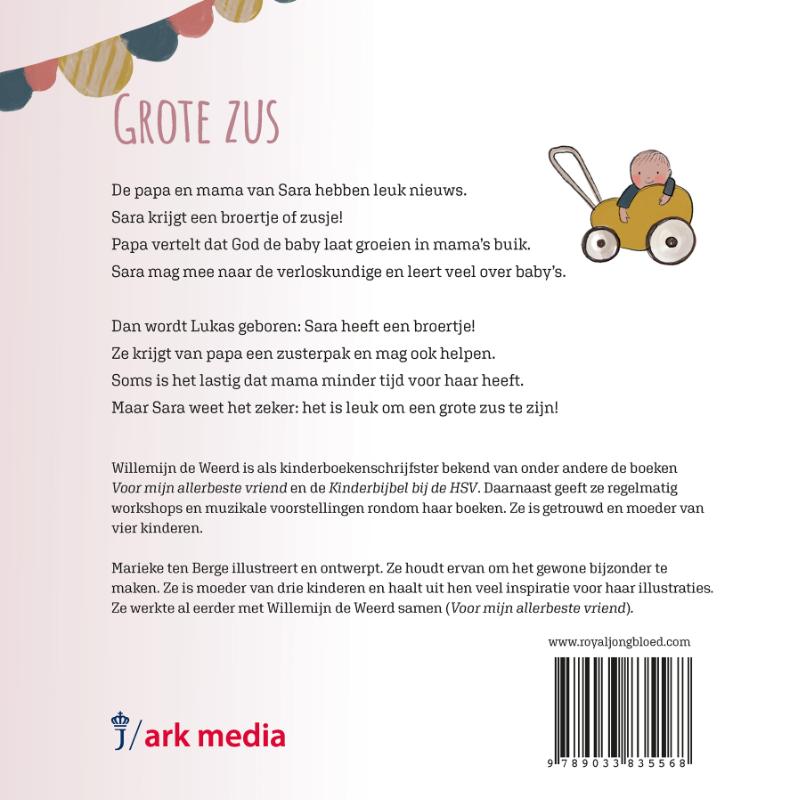 Achterkant van Grote zus