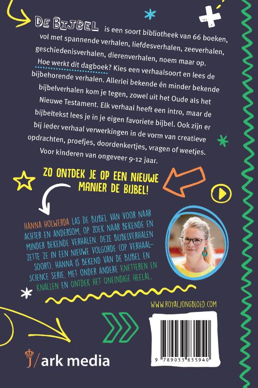 Achterkant van Kriskras door de Bijbel