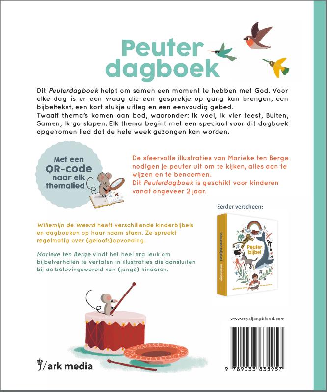 Achterkant van Peuterdagboek
