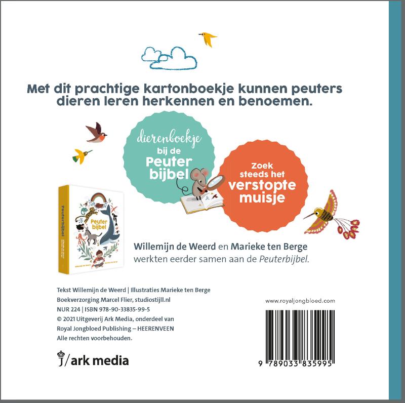 Achterkant van Adam en de dieren