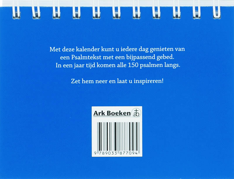 Achterkant van Een jaar door de Psalmen