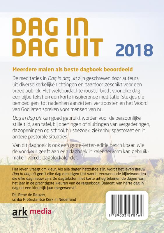 Achterkant van Dag in dag uit 2018