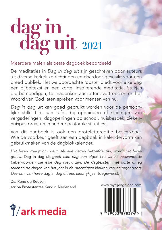 Achterkant van Dag in dag uit 2021