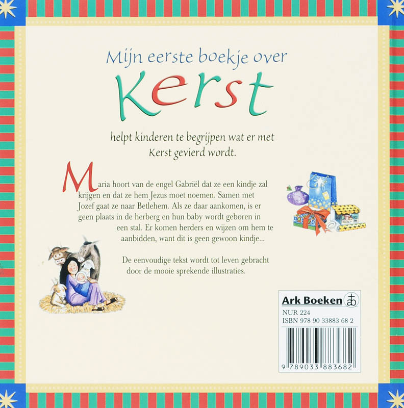 Achterkant van Mijn eerste boekje over kerst