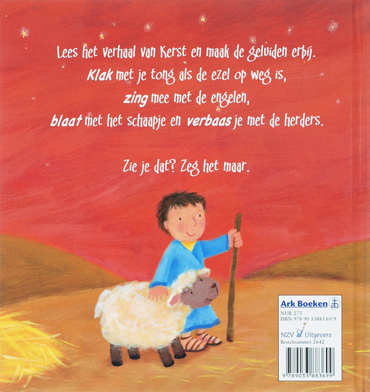 Achterkant van Het verhaal van Kerst