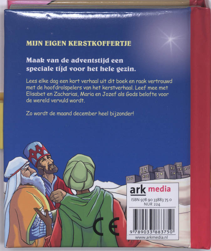 Achterkant van Mijn eigen kerstkoffertje