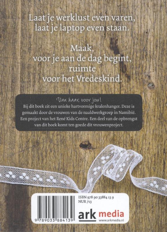 Achterkant van Vrouwen rond de kribbe