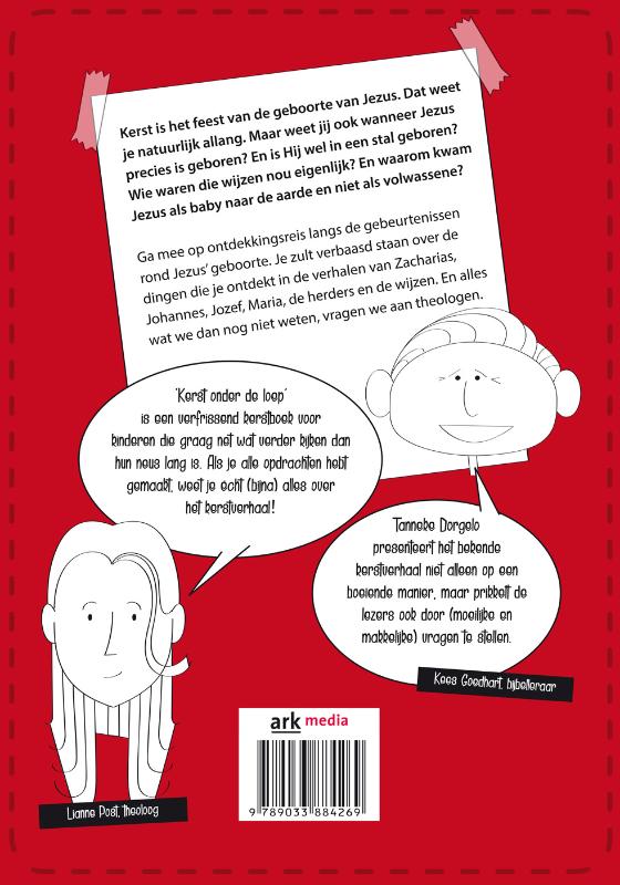 Achterkant van Kerst onder de loep