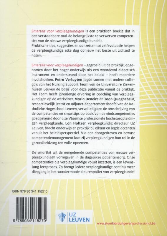 Achterkant van Smartkit voor verpleegkundigen