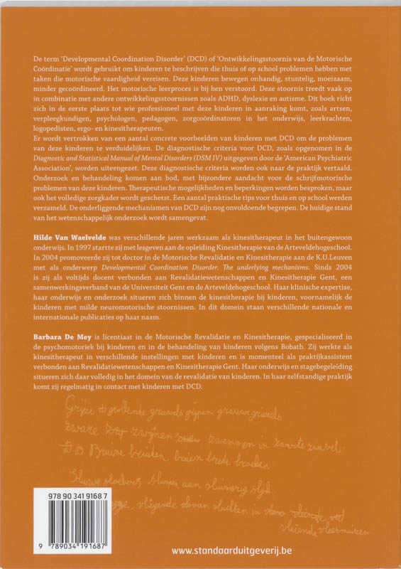 Achterkant van Kinderen met Developmental Coordination Disorder