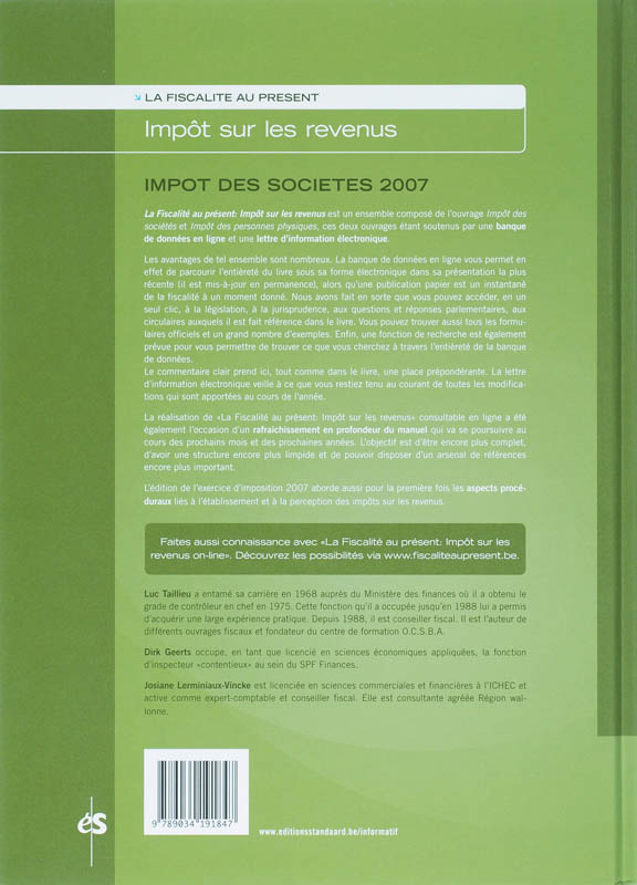 Achterkant van 2007
