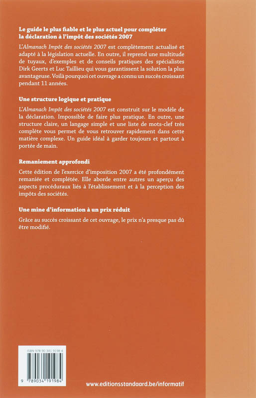 Achterkant van 2007