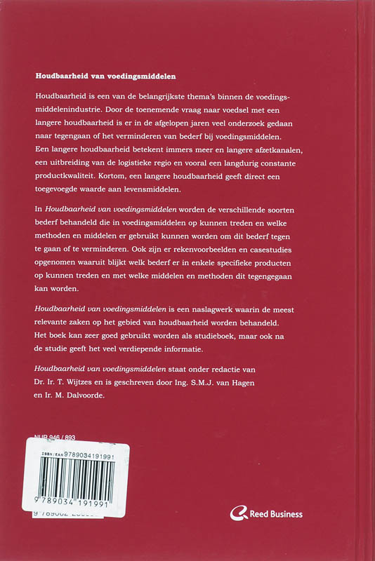 Achterkant van Houdbaarheid van voedingsmiddelen