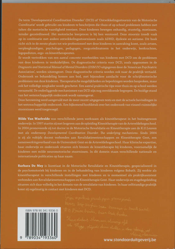 Achterkant van Kinderen met Developmental Coordination Disorder