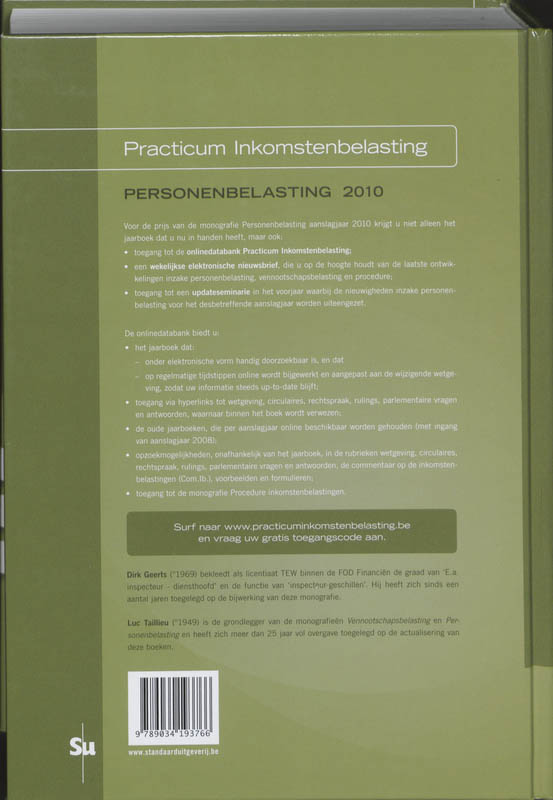 Achterkant van Practicum inkomstenbelasting