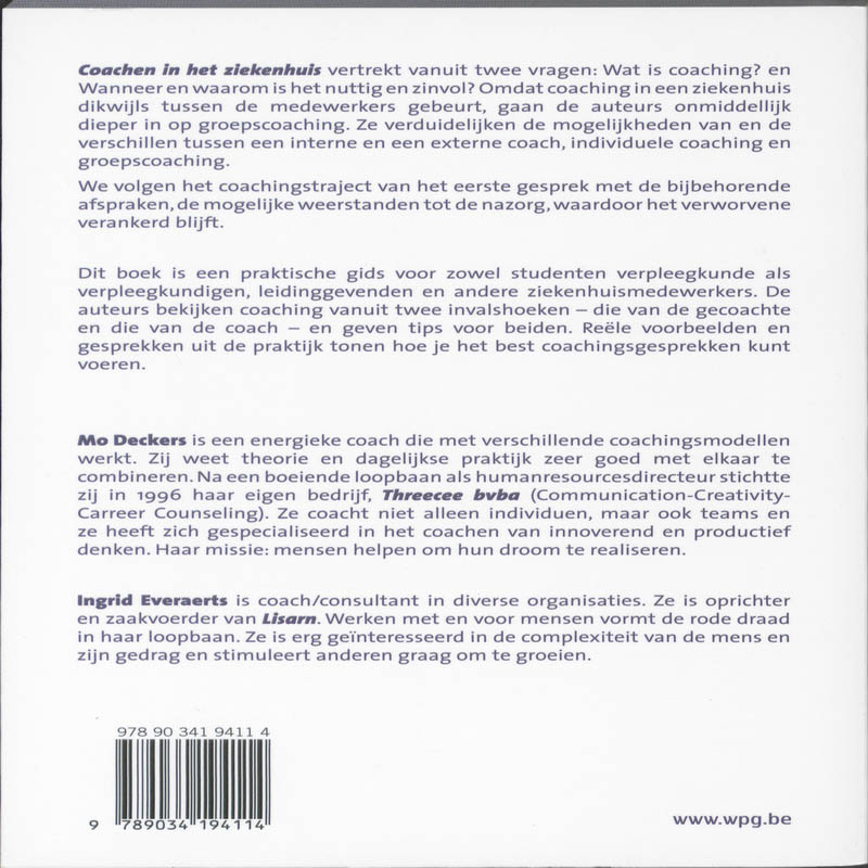 Achterkant van Coachen in het ziekenhuis